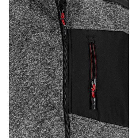 Lahti Pro Kurtka sweter wstawki soft szaro-czarna rozmiar 2XL CE