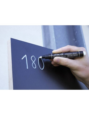 PICA Marker Permanentny Classic Uniwersalny – Końcówka Okrągła – Biały