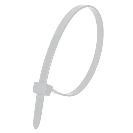 DEDRA Nylonowe opaski zaciskowe białe 3,6x200mm (100szt.)