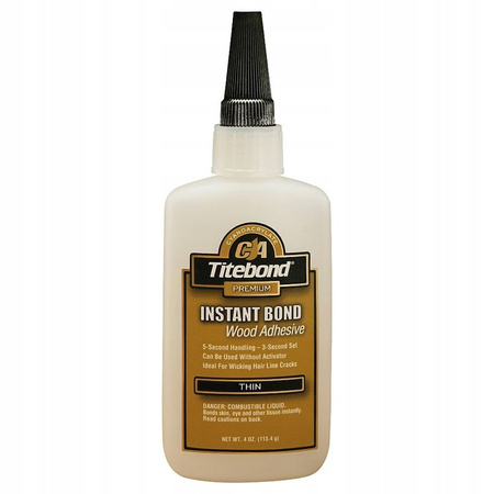 Titebond Instant Bond Wood Adhesive Gęsty Klej do drewna Szybkoschnący 56g