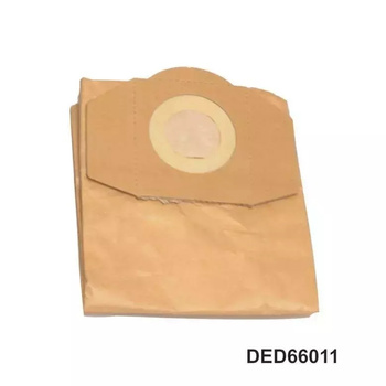 Worki zapasowe papierowe pionowe DEDRA DED66011 30L, 5 szt. pasuje do DED6601