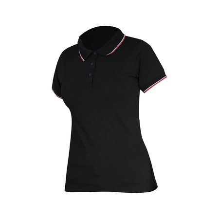 Lahti Pro Koszulka polo damska gramatura 190g czarna rozmiar XL CE