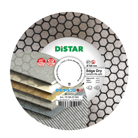  Distar Tarcza diamentowa do cięcia i szlifowania Edge Dry 125x1,6x25 11115537010