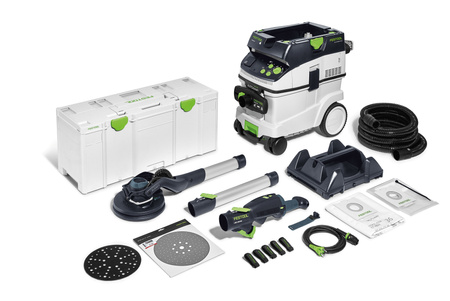 Festool Zestaw złożony z szlifierki przegubowej i odkurzacza LHS 2 225/CTM 36-Set PLANEX