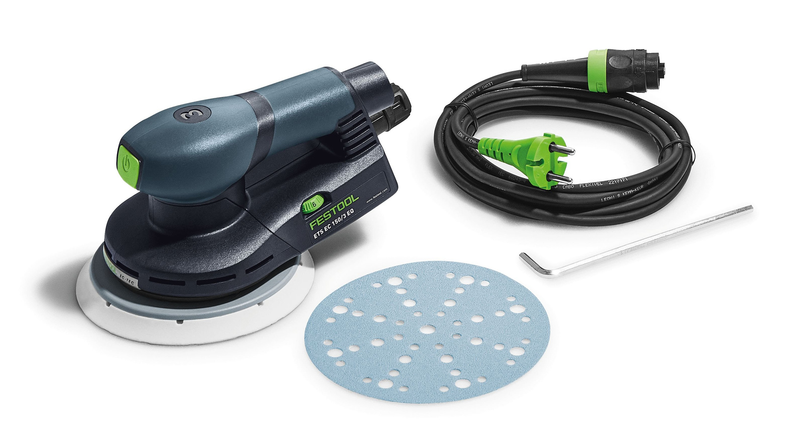 [Image of Wyposażenie w zestawie szlifierki Festool ETS EC 150/3 EQ]