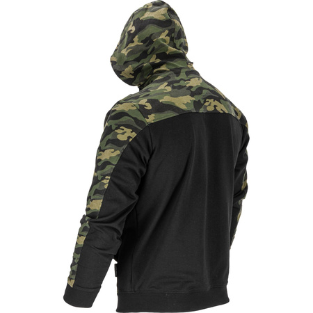 Lahti Pro Bluza z kapturem i suwakiem moro zielono-czarne rozmiar 2XL CE