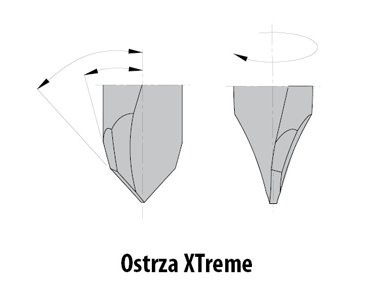 CMT Wiertło Xtreme przelotowe D-8mm I-40mm L-70mm S-10x20mm Obroty Lewe Typ.314.22