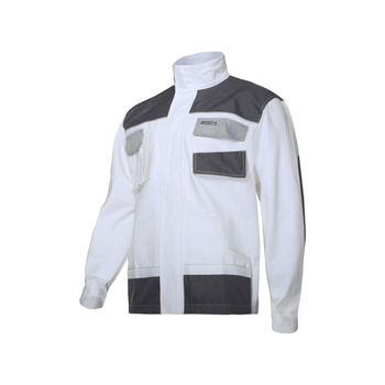 Lahti Pro Bluza biało-szara 100% bawełna rozmiar 2L (54) CE