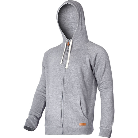 BLUZA Z KAPTUREM I SUWAKIEM SZARA R XL