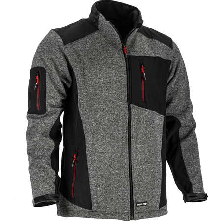 Lahti Pro Kurtka sweter wstawki soft szaro-czarna rozmiar 3XL CE