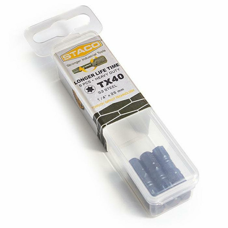 20797.STACO bit 1/4 TX40x25mm Udarowy6 szt