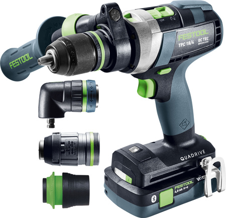 Festool Akumulatorowa wiertarko-wkrętarka udarowa TPC 18/4 5,0/4,0 I-Set/XL QUADRIVE