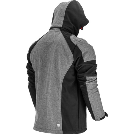 Lahti Pro Kurtka SOFTSHELL z kapturem szaro-czarno-czerwony rozmiar M CE