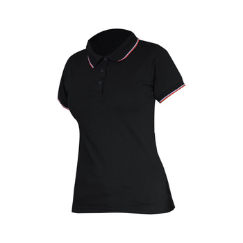Lahti Pro Koszulka polo damska gramatura 190g czarna rozmiar M CE