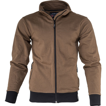 Lahti Pro Bluza z suwakiem brązowa rozmiar 2XL CE