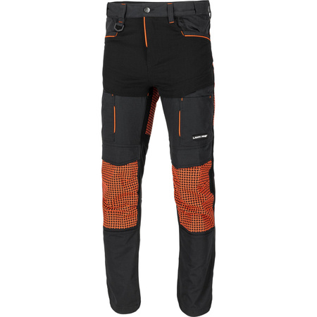 Lahti Pro Spodnie dekarskie czarno-pomarańczowe ze wstawkami stretch rozmiar 2XL CE