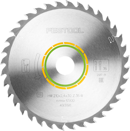 Festool Tarcza pilarska HW 210x2,4x30 W36 WOOD UNIVERSAL