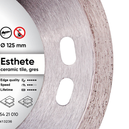  Distar Tarcza diamentowa 125 mm 1A1R 125x1,1x8 ciągła Esthete