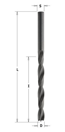 CMT Wiertło wymienne nieprzelotowe HS D-3mm I-33mm L-61mm S-3mm Obroty Prawe Typ.516