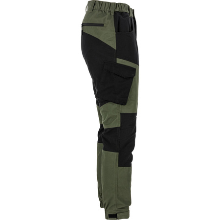 Lahti Pro Spodnie z elementami stretch zielono-czarne rozmiar 3XL CE