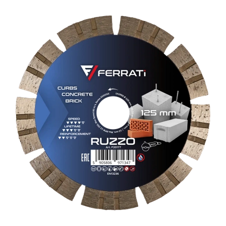 FERRATI Tarcza diamentowa tnąca 125mm RUZZO