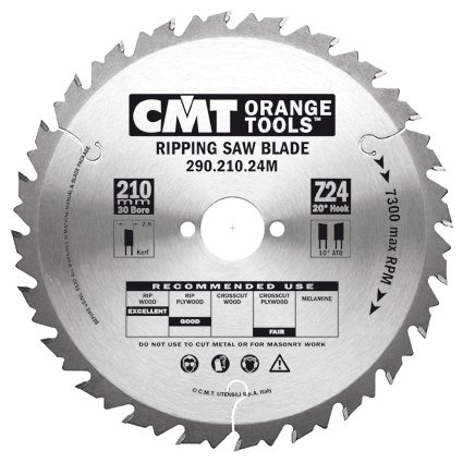 CMT Piła do cięcia wzdłużnego do elektronarzędzi 216mm(30) Z-24 Typ.290