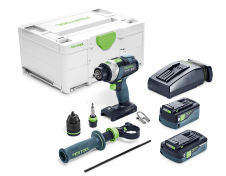 Festool Akumulatorowa wiertarko-wkrętarka udarowa TPC 18/4 5,0/4,0 I-Plus QUADRIVE