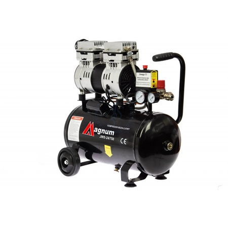 Magnum Kompresor bezolejowy JWS-24 750W Wyciszony 68 dB 135l/min 24L