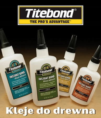 Titebond Instant Bond Wood Adhesive Rzadki Klej do drewna Szybkoschnący 56g