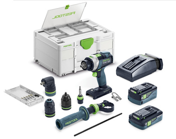 Festool Akumulatorowa wiertarko-wkrętarka udarowa TPC 18/4 5,0/4,0 I-Set/XL QUADRIVE