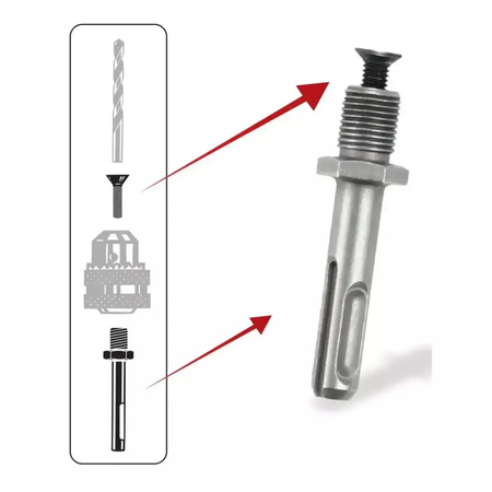 DEDRA Adapter SDS plus 1/2" 20UNF