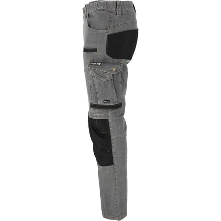 Lahti Pro Spodnie jeansowe szare stretch ze wzmocnieniem rozmiar 2XL CE