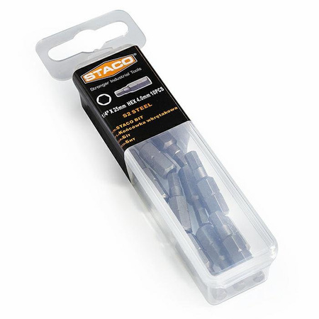 20434.STACO  bit 1/4 in x 25mm, HEX 410 szt