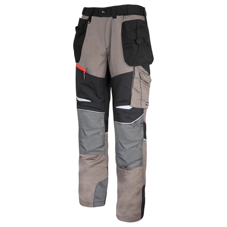 Lahti Pro Spodnie khaki-czarne ze wstawkami ze stretchu rozmiar 3XL CE