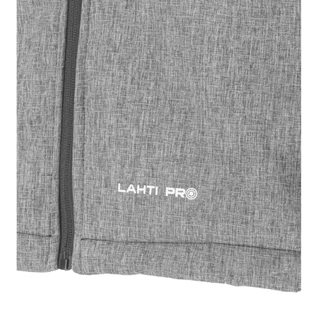 Lahti Pro Kurtka SOFTSHELL z kapturem szaro-czarno-czerwony rozmiar M CE