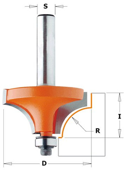 CMT Frez zaokrąglający  R-9,5mm D-31,7mm I-16mm S-12mm Typ.939