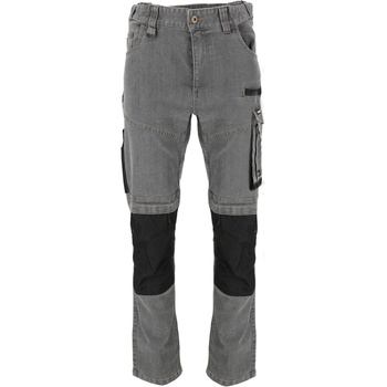 Lahti Pro Spodnie jeansowe szare stretch ze wzmocnieniem rozmiar 2XL CE