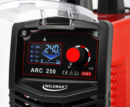 Weldman Sprawarka inwerterowa ARC 250 LCD SYN VRD