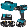 Makita Akumulatorowa wiertarko-wkrętarka DHP485RFJ 18V 60Nm LXT z dwoma akumulatorami 3,0Ah i ładowarką w skrzyni Makpac