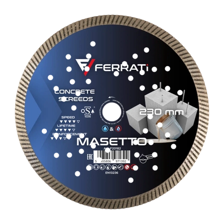 FERRATI Tarcza diamentowa tnąca TURBO 230mm MASETTO