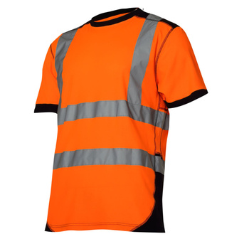 Lahti Pro Koszulka t-shirt ostrzegawcza pomarańczowo-czarna rozmiar S CE