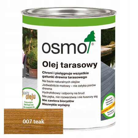 Osmo Olej Tarasowy 007 – Teak bezbarwny 2.5L