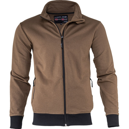 Lahti Pro Bluza z suwakiem brązowa rozmiar 2XL CE