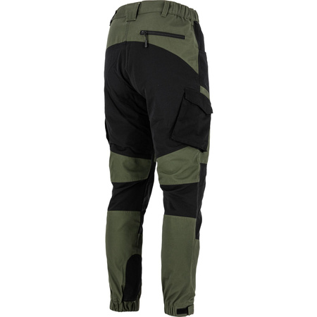 Lahti Pro Spodnie z elementami stretch zielono-czarne rozmiar XL CE