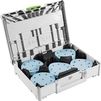 Festool Systainer³ na materiały ścierne SYS-STF D125 GR-Set Granat