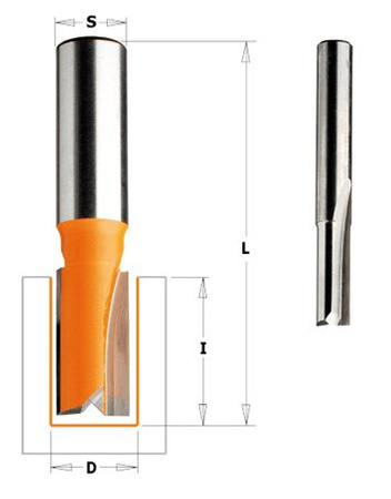 CMT Frez prosty HM D-12mm l-20mm L-50mm S-8mm Typ.911