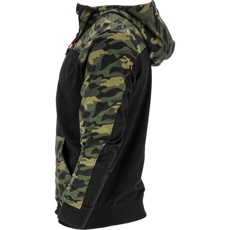 Lahti Pro Bluza z kapturem i suwakiem moro zielono-czarne rozmiar 2XL CE
