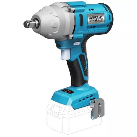 Klucz udarowy bezszczotkowy 600 Nm 1/2", akumulatorowy 18V