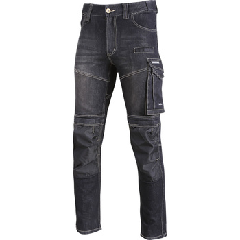 Lahti Pro Spodnie jeansowe czarne stretch ze wzmocnieniem rozmiar 3XL CE