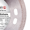  Distar Tarcza diamentowa 125 mm 1A1R 125x1,1x8 ciągła Esthete